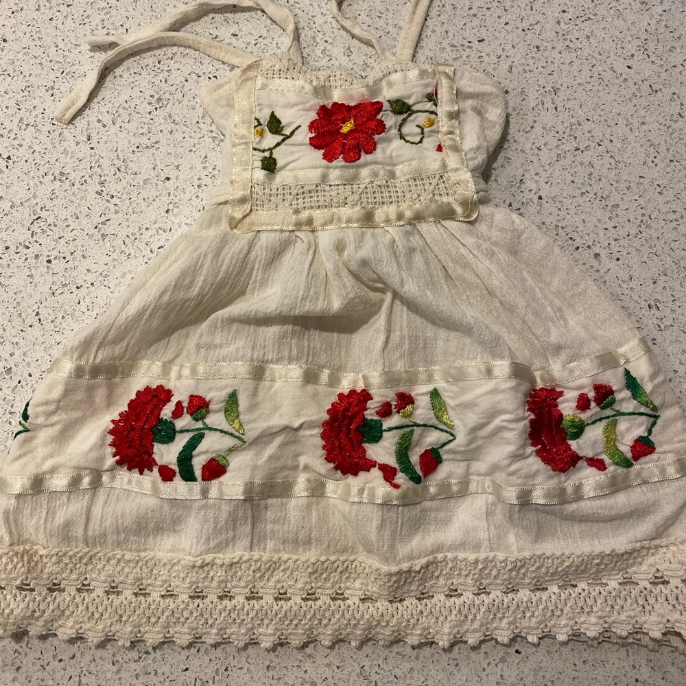 Embroidered handmade dress from Mexico